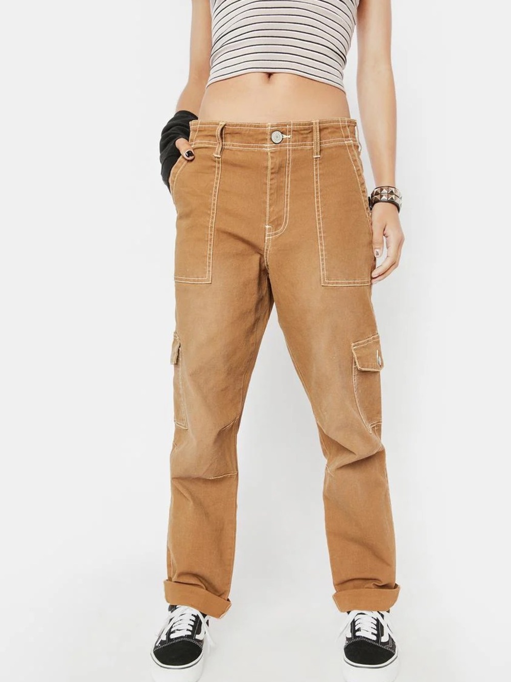 Female 13/31 Dickies Roll Cuff Cargo Pants